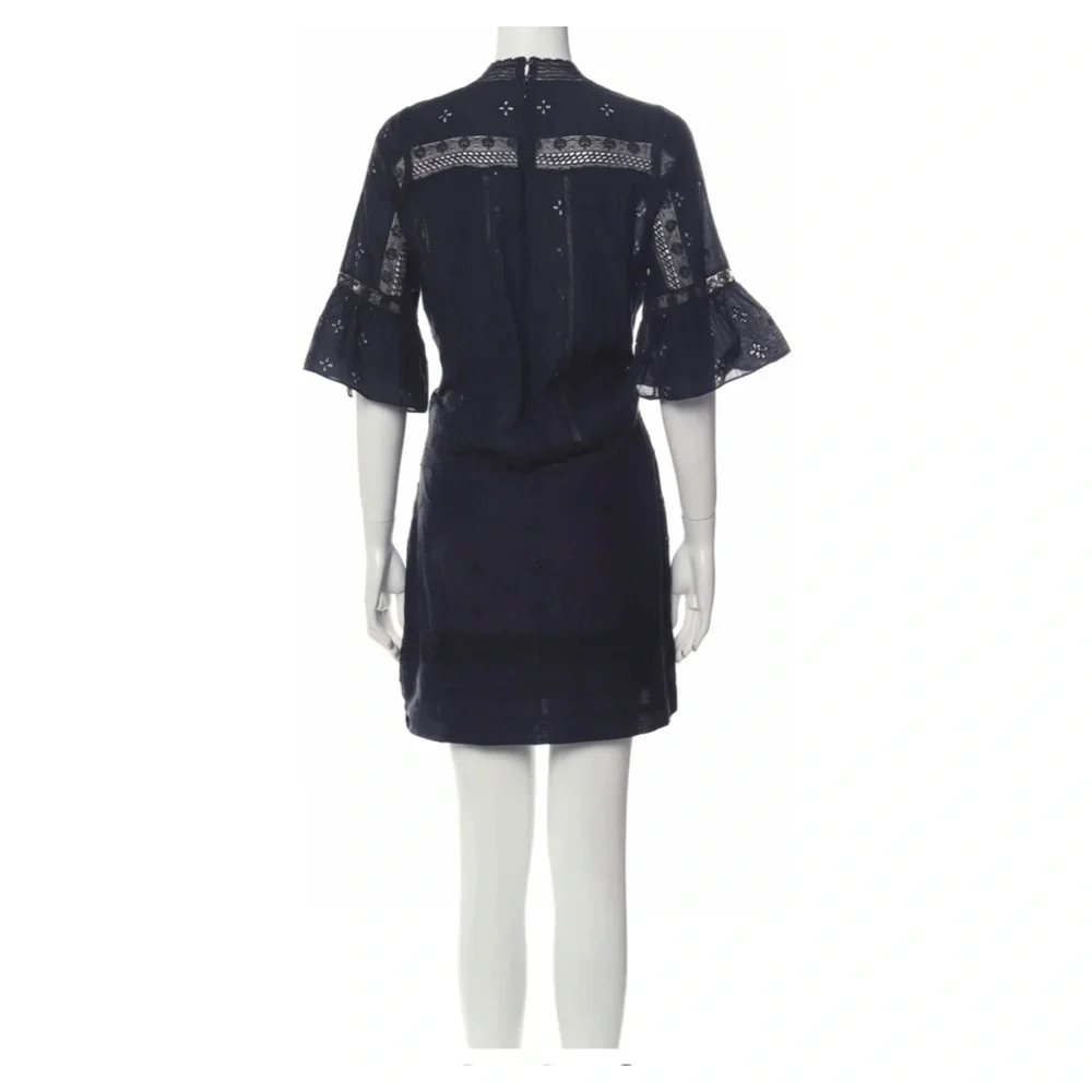Ulla Johnson Elena Eyelet Embroidered Mini Dress in black - Picture 4 of 4